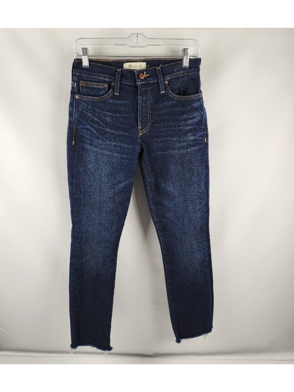 Madewell Jeans Womens 29x27 Blue Skinny Jeans Altered Hem